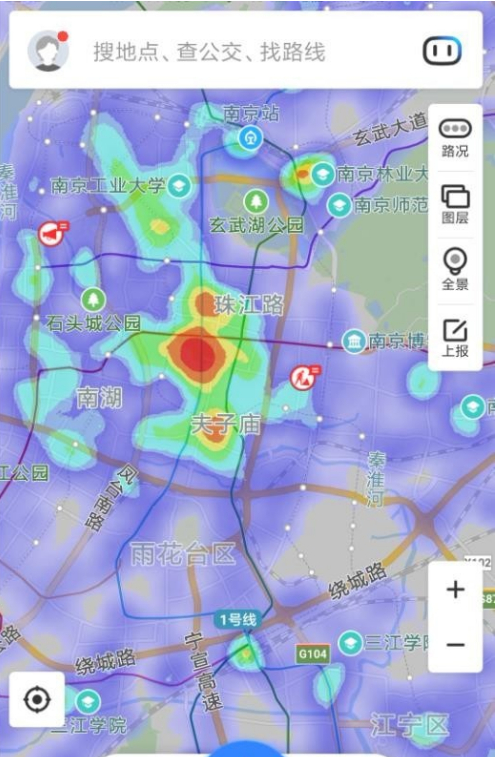 百度地图怎么看热力图百度地图看热力图方法