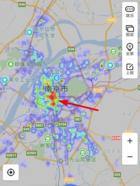 百度地图怎么看热力图百度地图看热力图方法