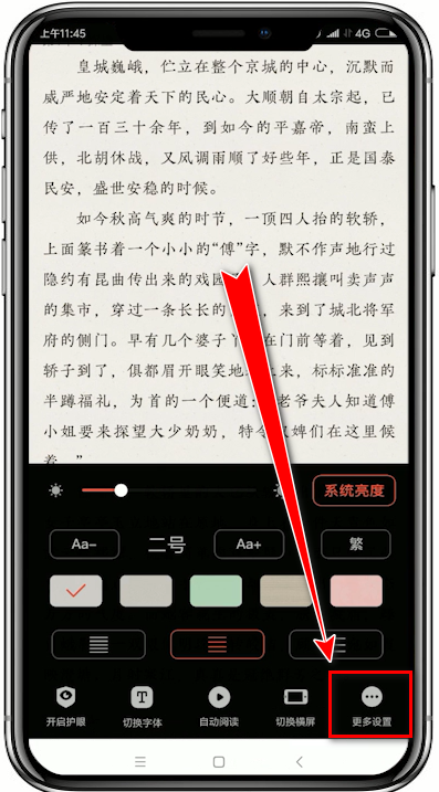 追书神器app中设置翻页模式的具体操作步骤