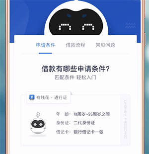 百度有钱花中贷款条件的具体介绍