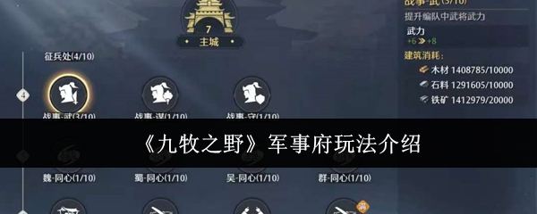 九牧之野军事府怎么玩