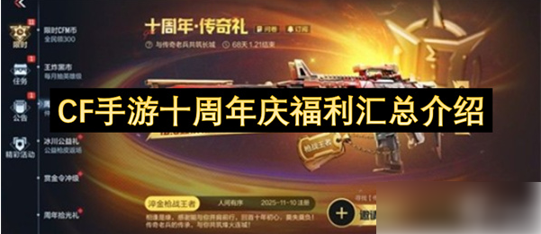 穿越火线手游十周年会送什么 CF手游十周年庆福利汇总介绍