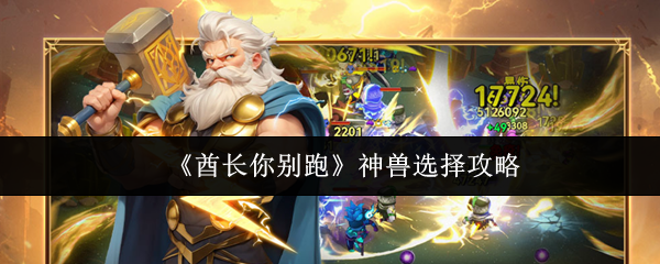 酋长你别跑神兽怎么选