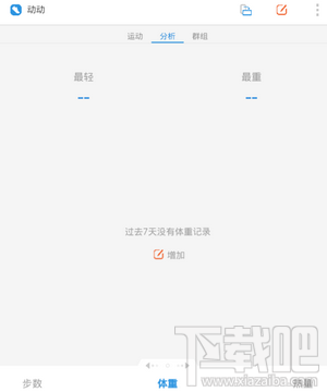 动动计步器分析界面